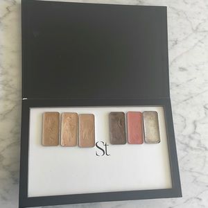 Seint makeup palette Frenchie, candlelit, Astoria, sandy, white peach, brow wax